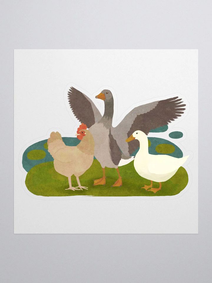 Feathered Trio Sticker product image (1)