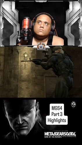MGS4 Part 3 Highlights
FULL VID ON YT AND RUMBLE

#mgs4 #metalgearsolid #ps3 #playstation #nostalgia #nostalgic #gamerman #ga...