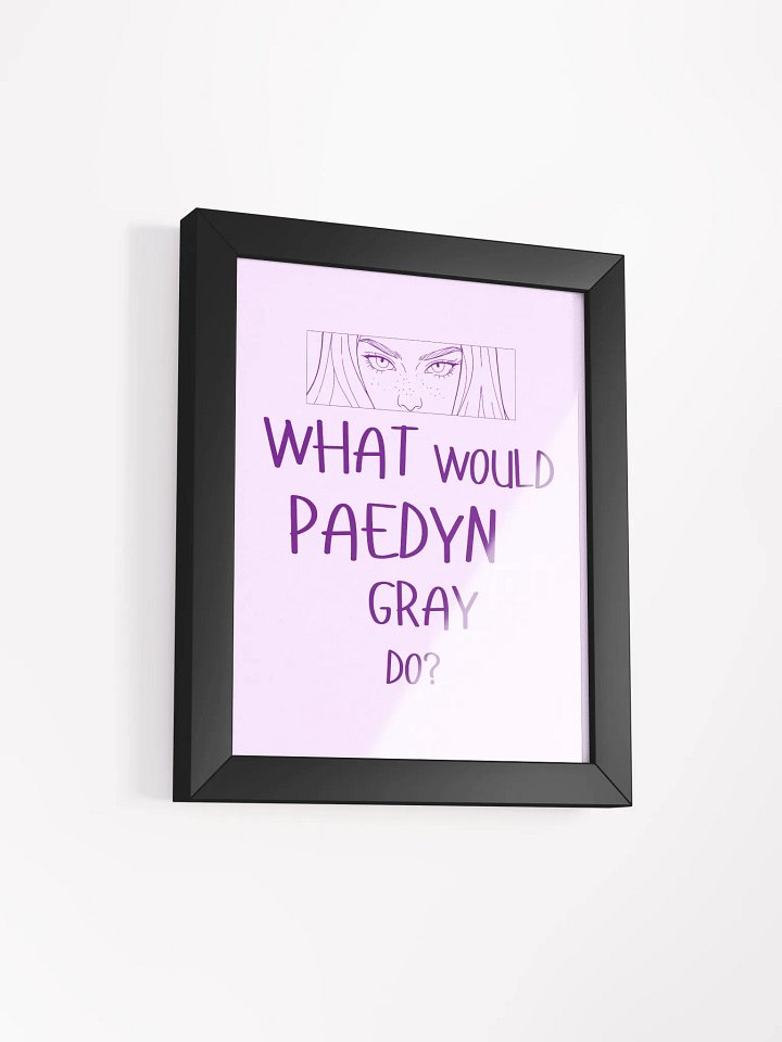 Paedyn Gray Framed Poster product image (5)