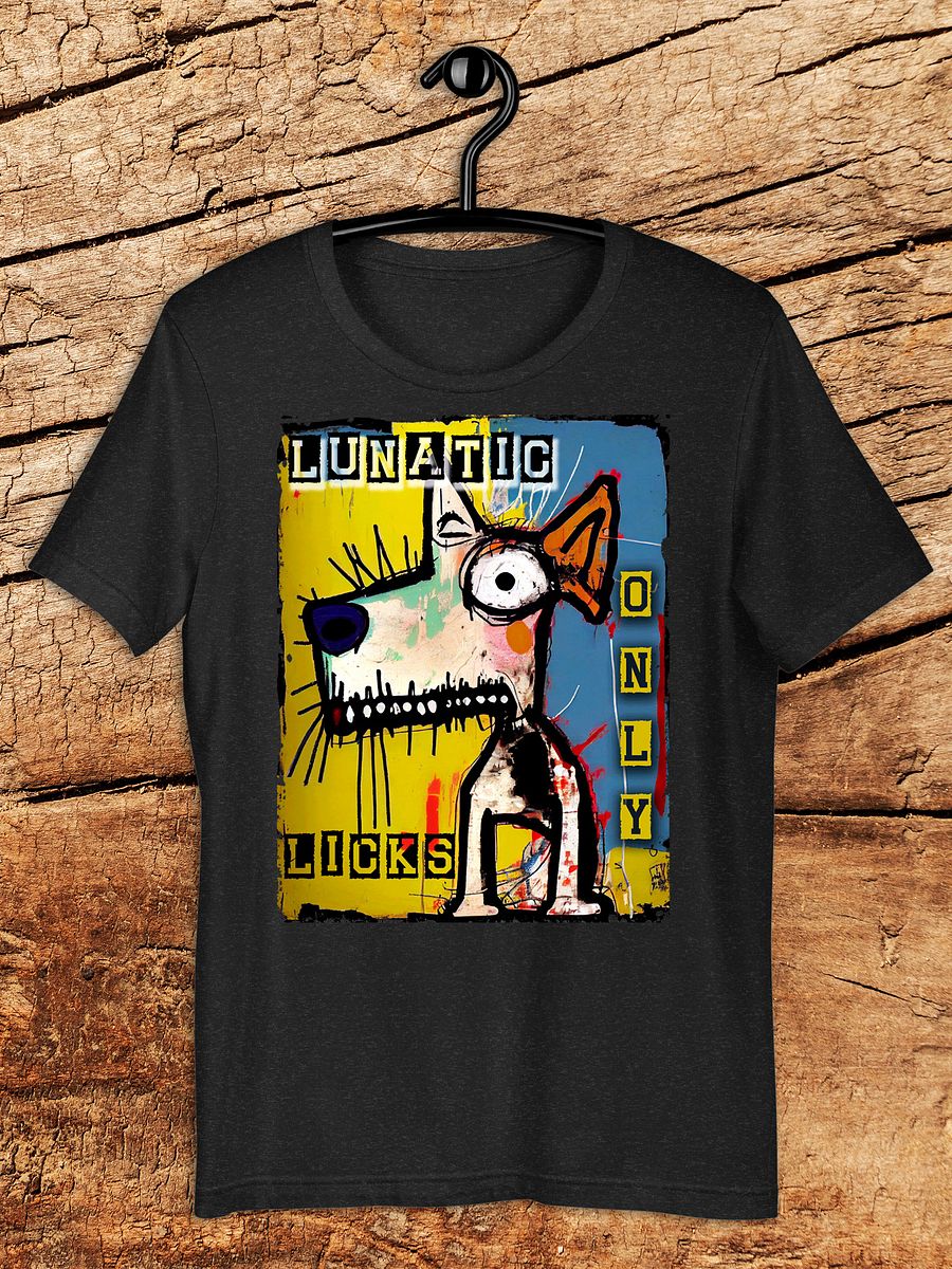 "Lunatic Licks" Abstract Dog Graphic Unisex T-Shirt product image (1)