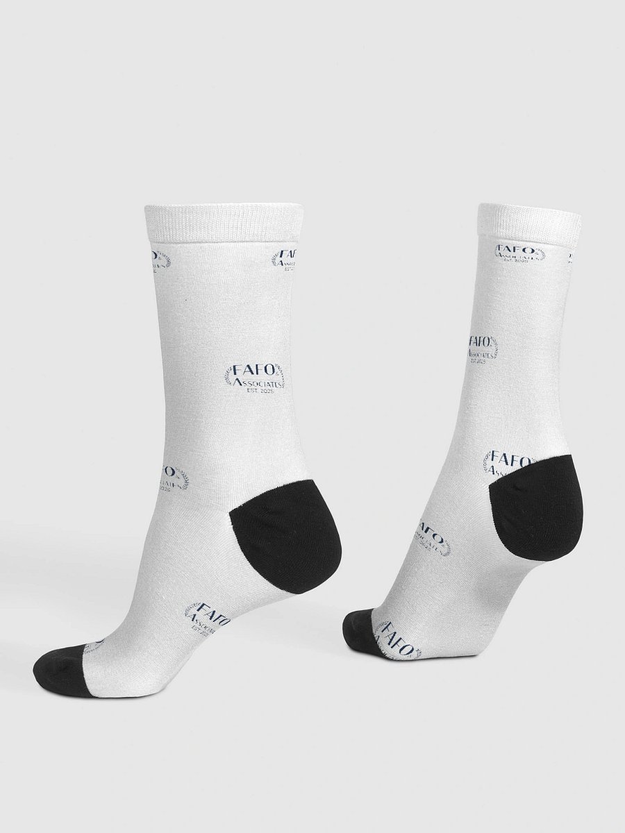 FAFO Grid Pattern Crew Socks product image (4)