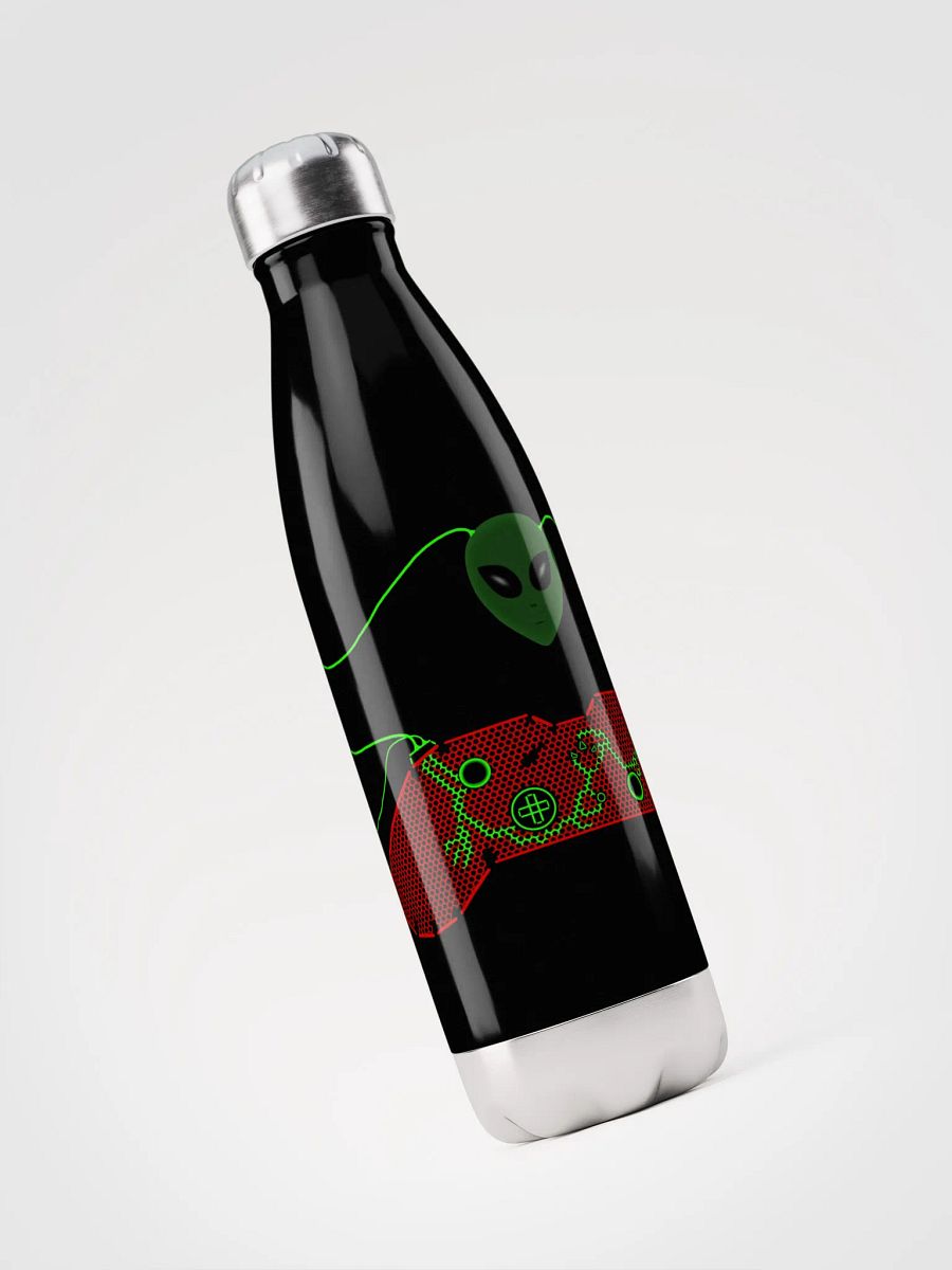 Neon Alien Gaming Controller Water Bottle product image (3)