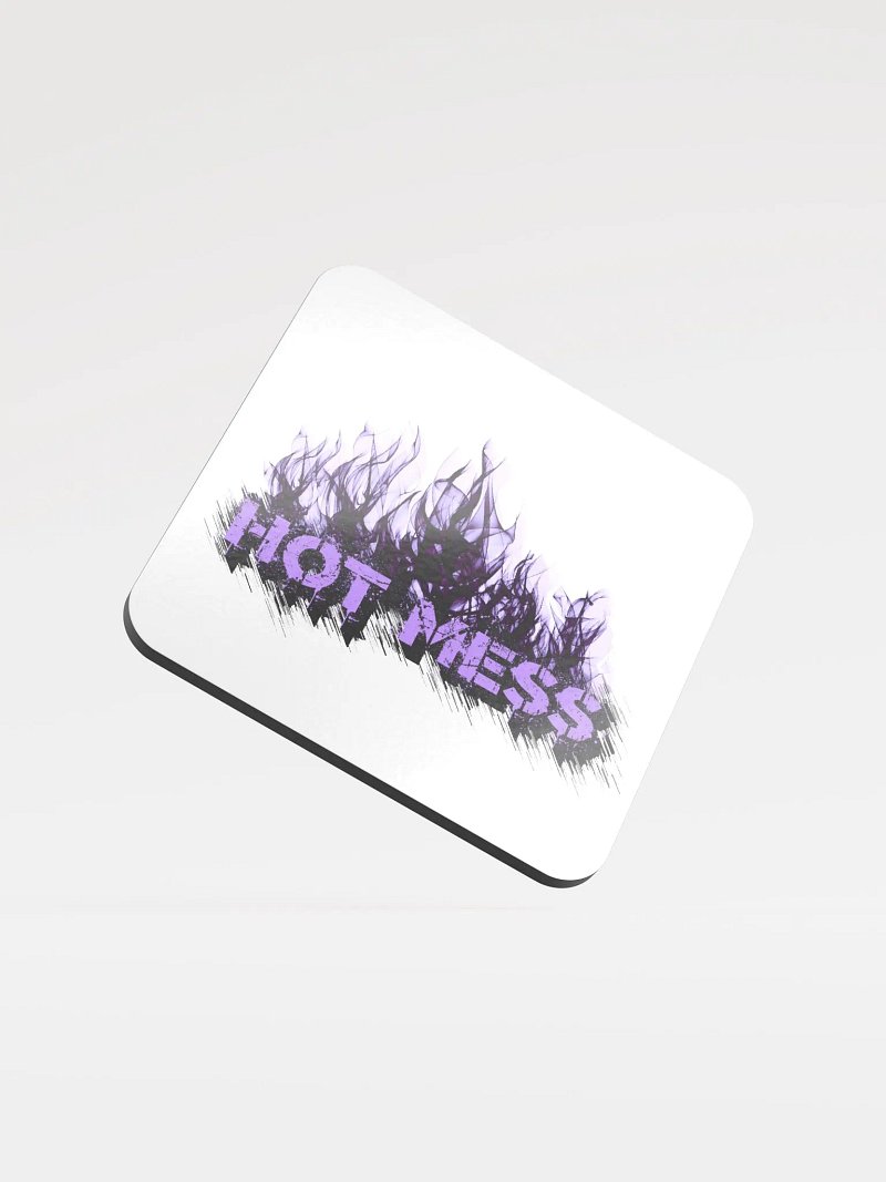 Funky Fire Glossed Cork Coaster