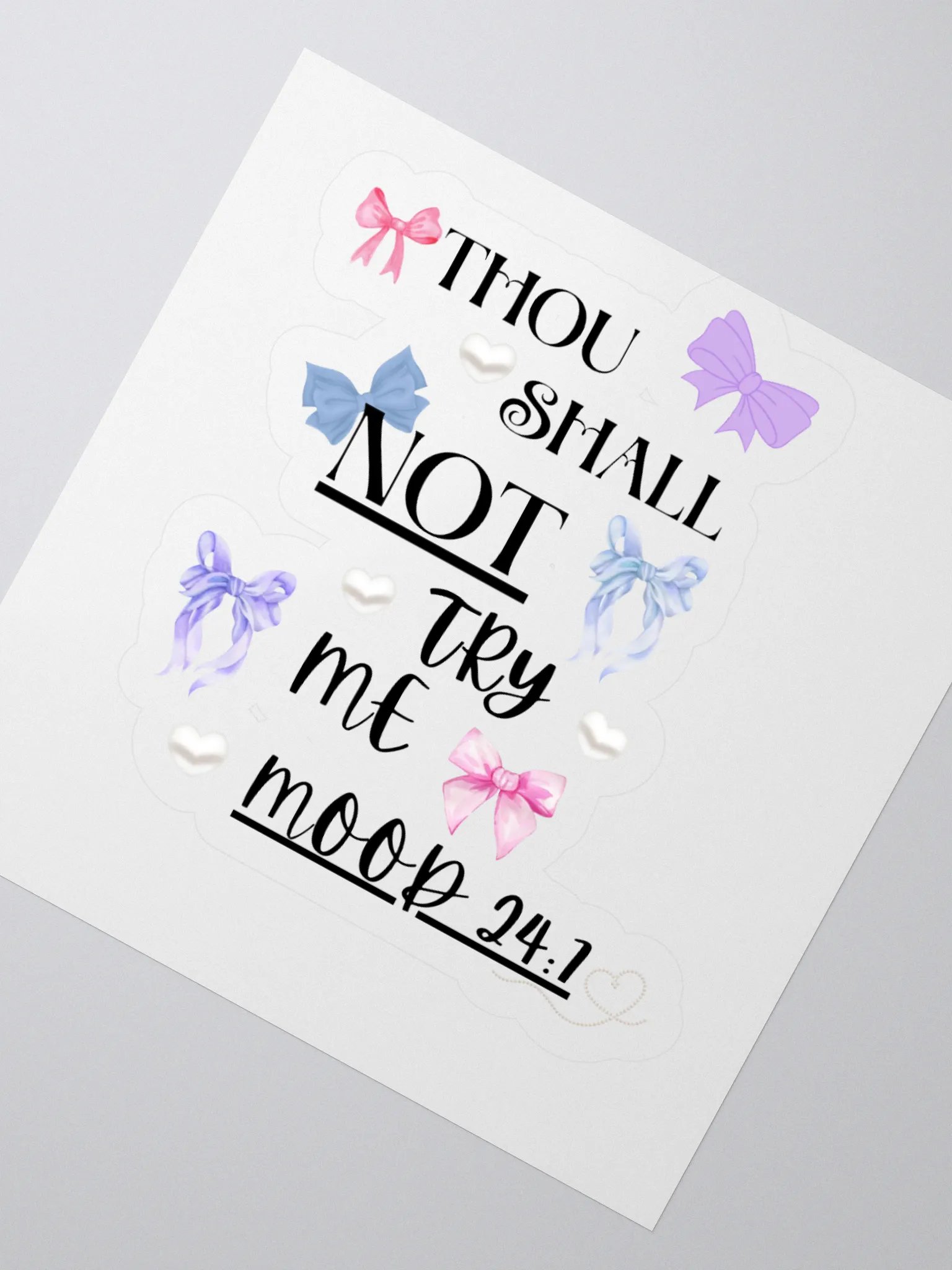 Thou Shall Not Try Me Collection Stickers product image (2)