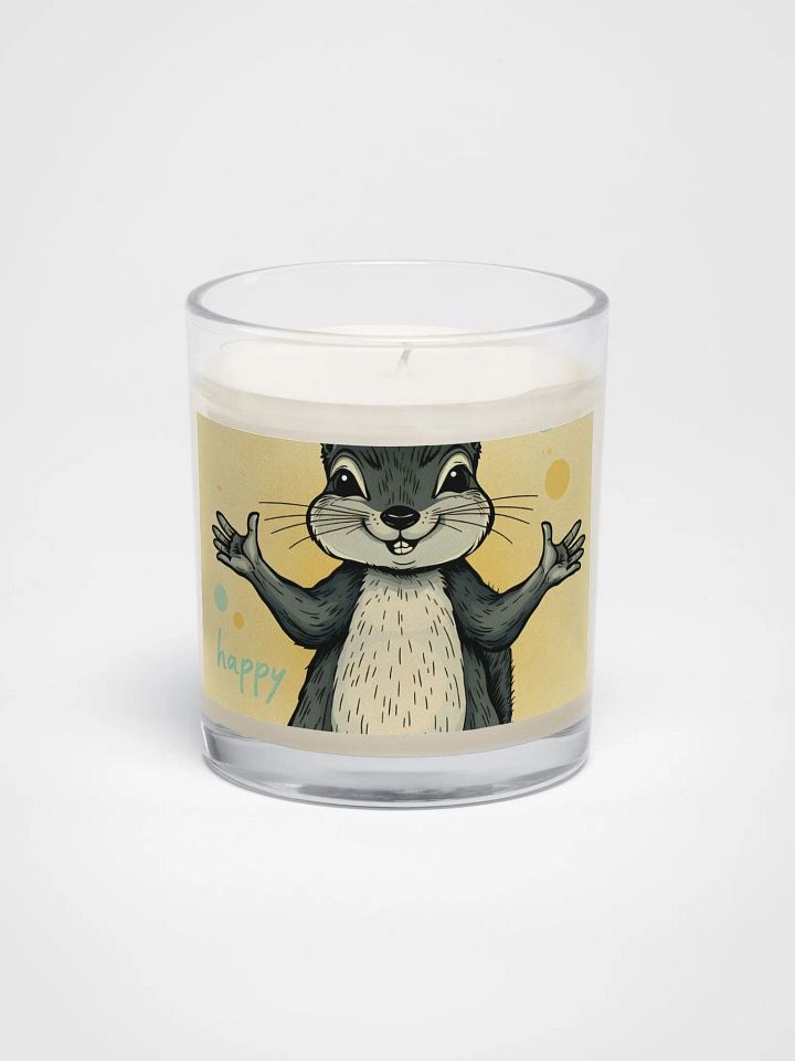 Happy Squirrel Soy Wax Candle product image (1)