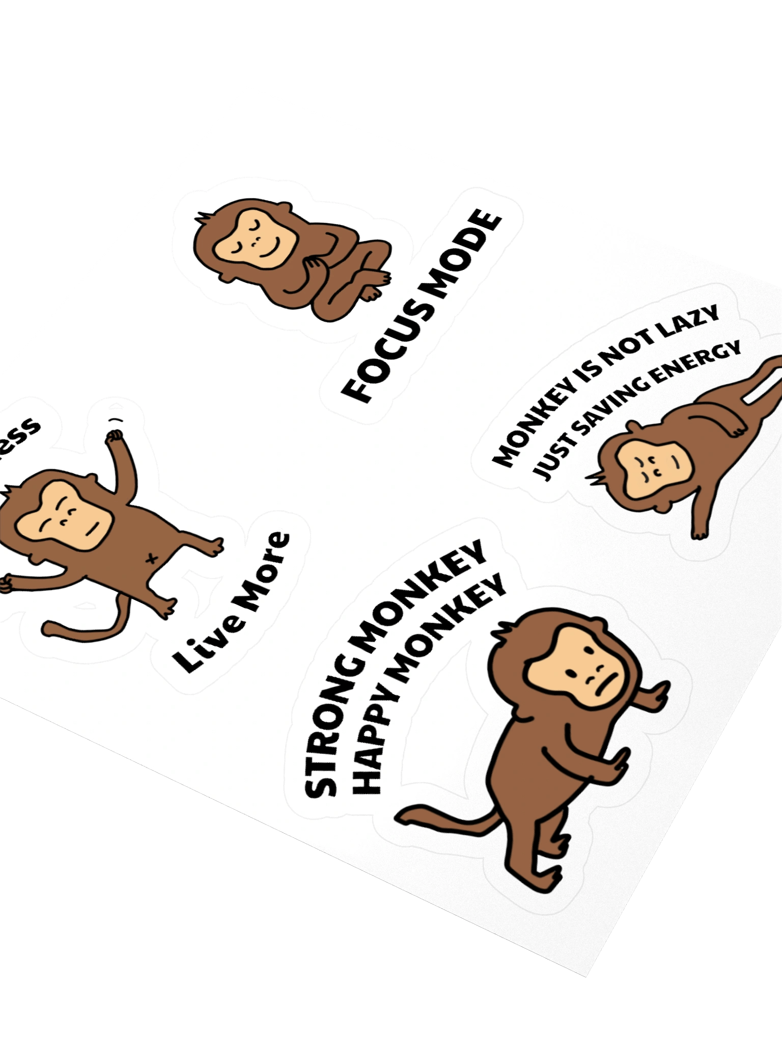 Monkey Motivation Sticker Pack product image (3)