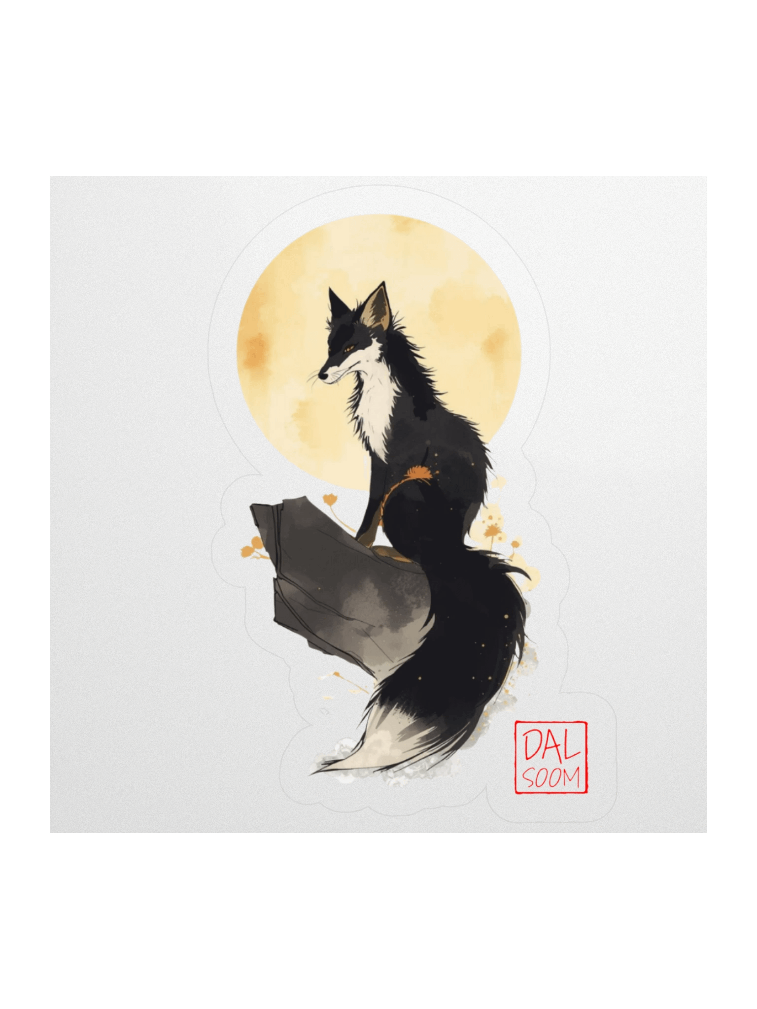Moonlit Fox Kiss Cut Stickers product image (3)
