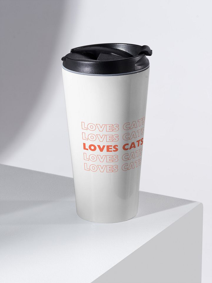 Loves Cats Will Vote Travel Mug product image (2)