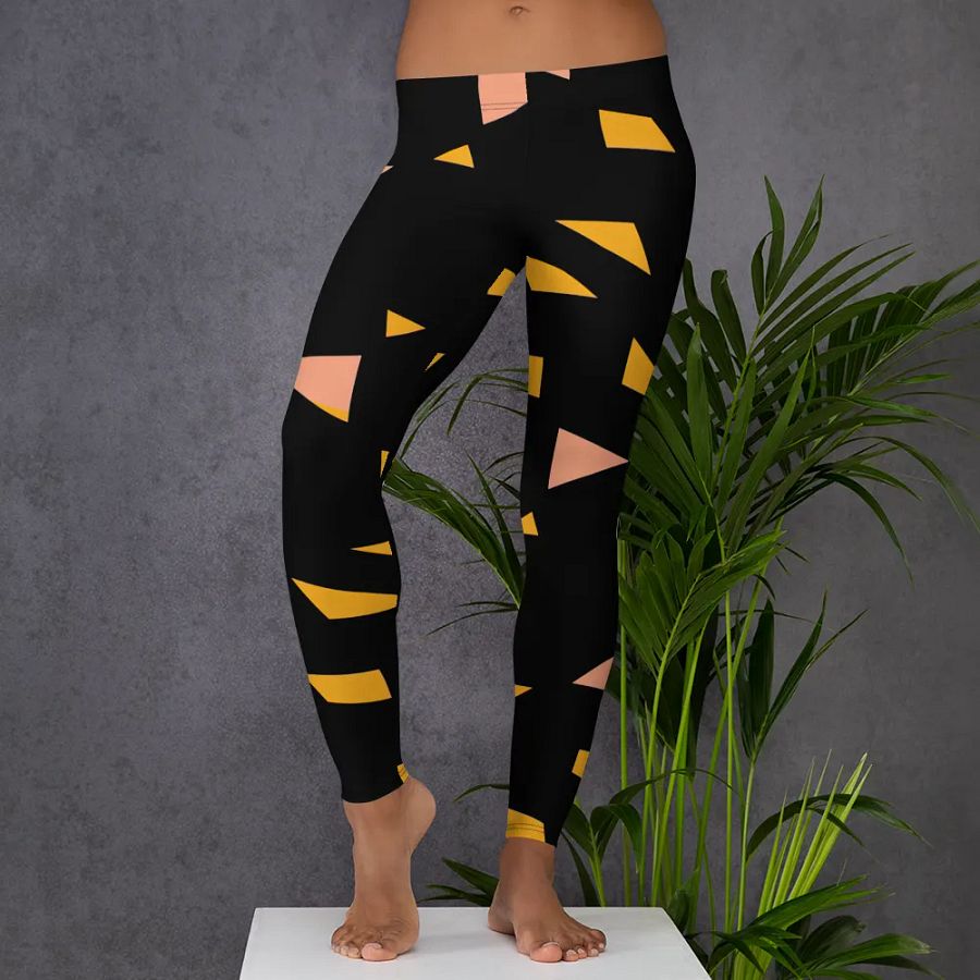 Symmetry Chic: Customizable All-Over Print Leggings product image (5)