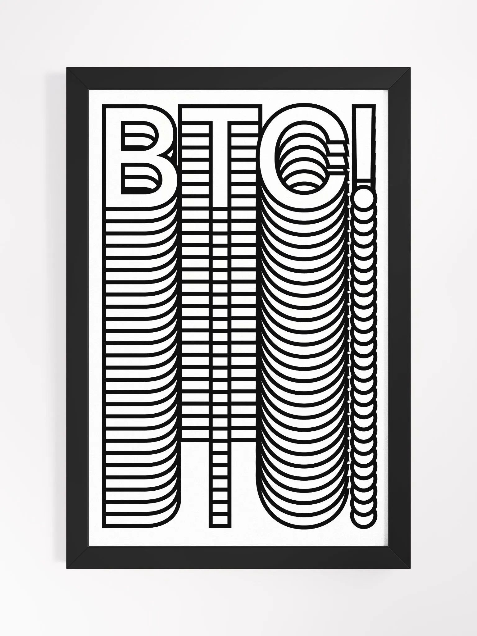 BTC! Stacks Poster [framed] product image (1)