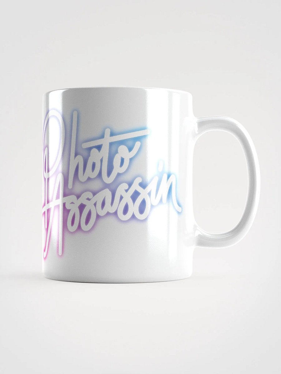 Neon White Assassin Mug product image (1)