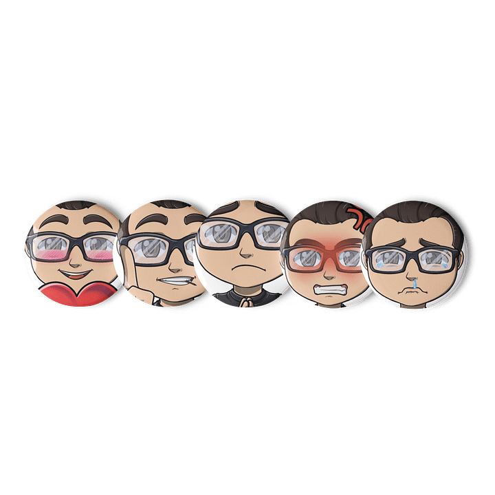 Exclusive BAM Emote Pin Buttons - Set 2 product image (1)