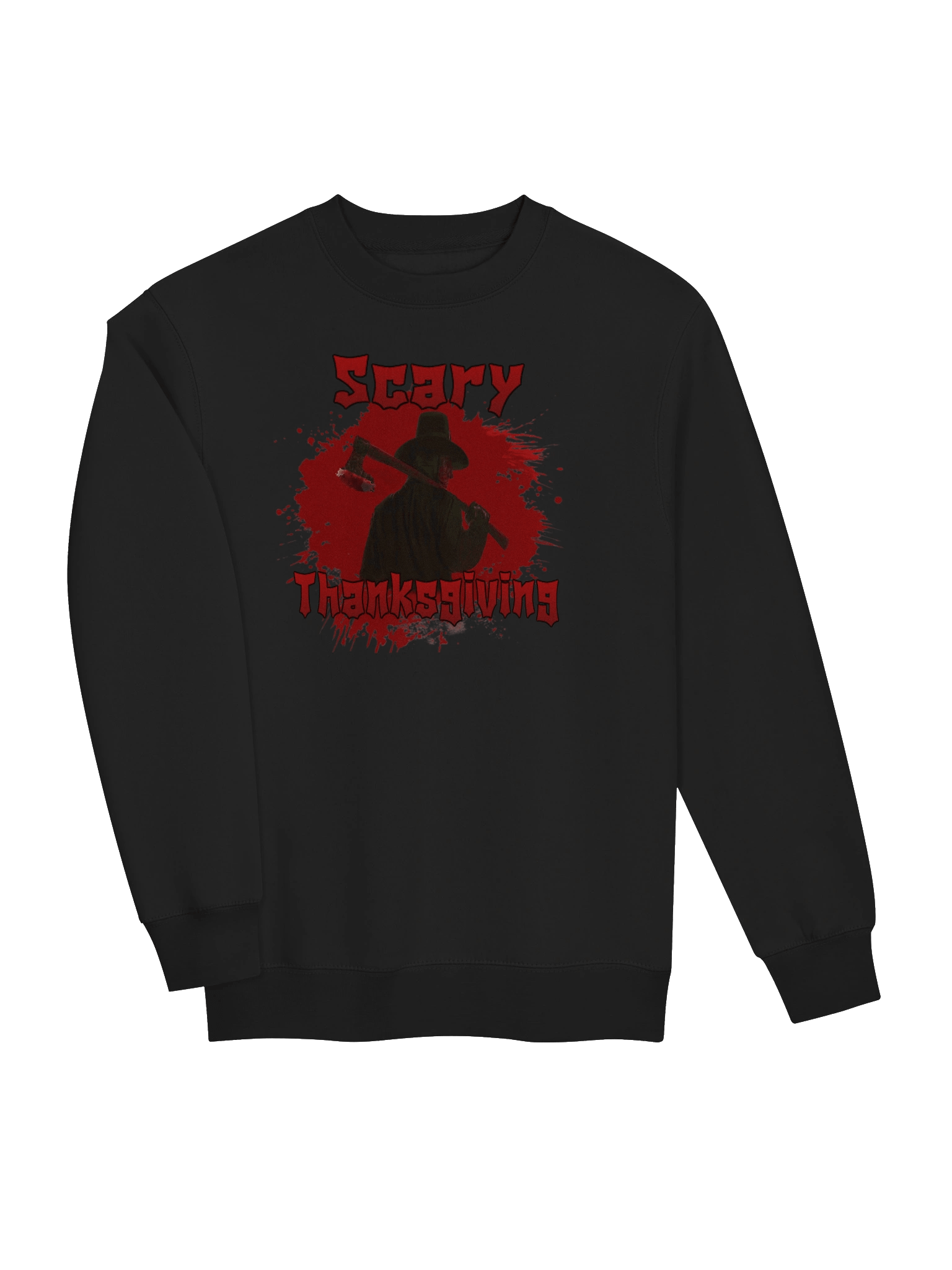 Scary Thanksgiving Axe Crewneck Sweatshirt product image (12)