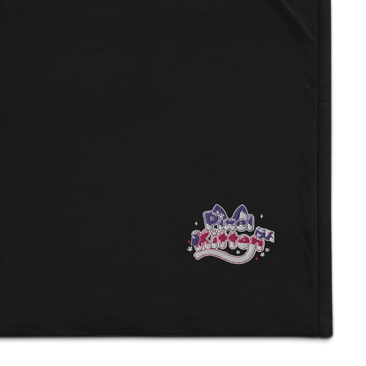 Pixel Kitten Cozy Premium Sherpa Blanket product image (1)