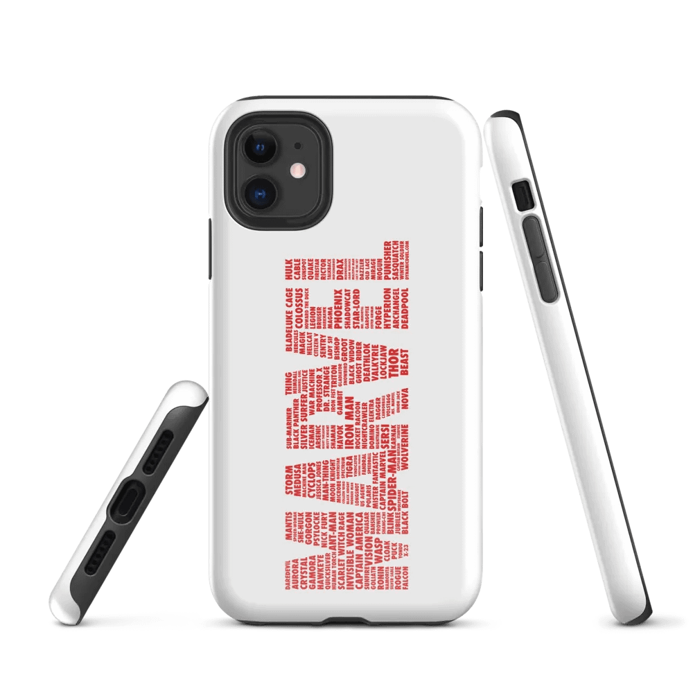 Marvel Names iPhone Case product image (1)