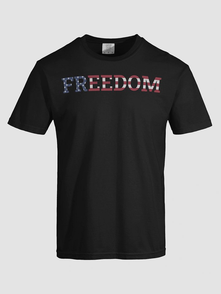 Freedom Typography Unisex Garment-Dyed T-shirt product image (51)