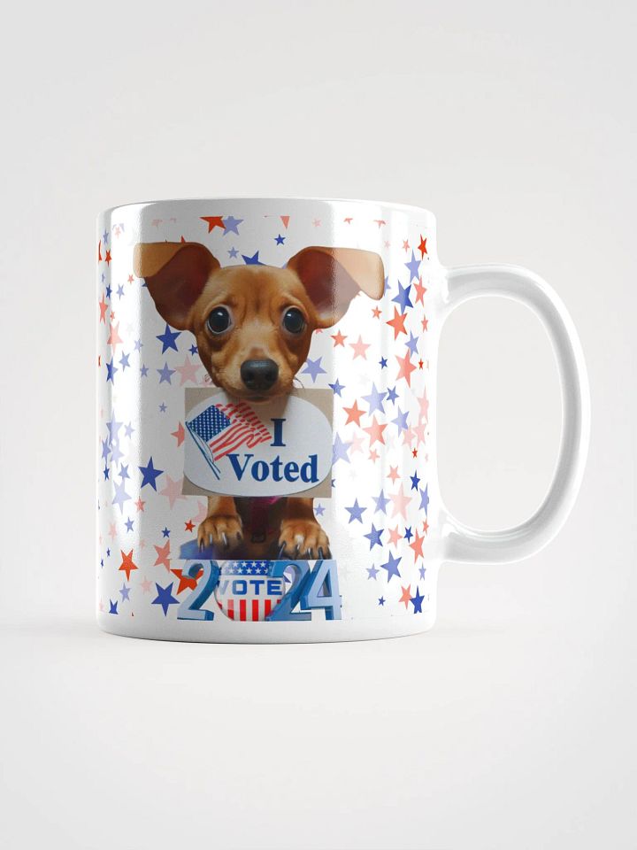White Glossy Mug 11 oz. "I Voted " Election Day 2024 product image (1)
