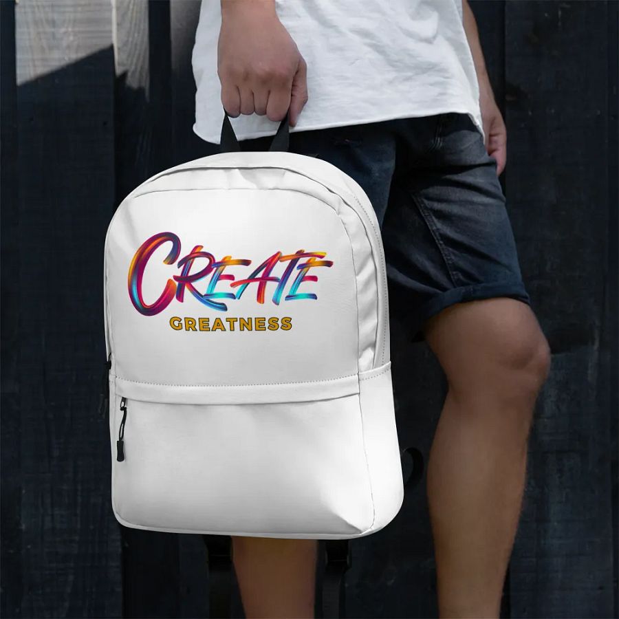 Create Greatness Full Print Backpack product image (3)