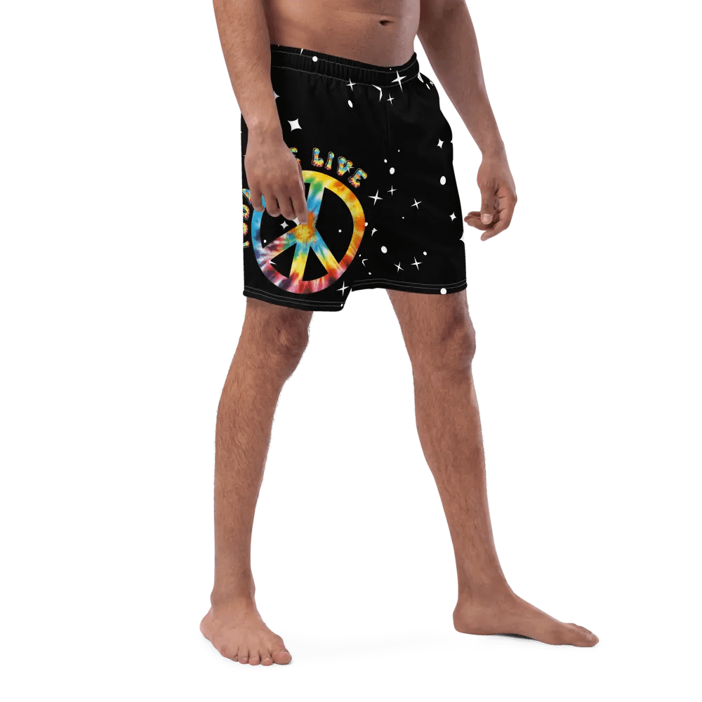 Peace and Love among the stars swim trunks product image (9)