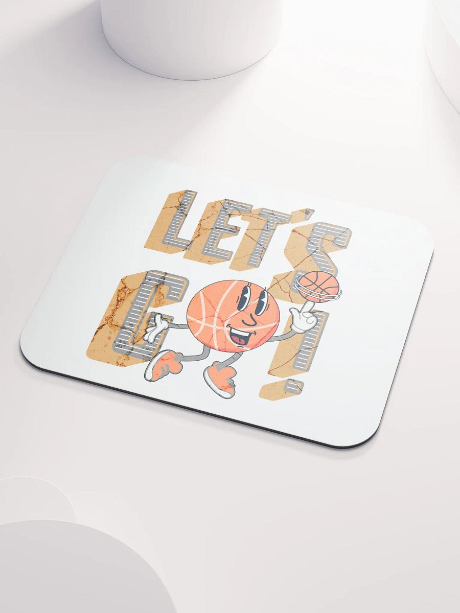Lets Go Basketball Mascot Spinning Mouse Pad product image (3)