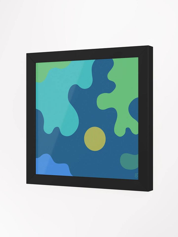 Abstract Wavy Landscape Framed Poster - Abstract Composition No. 8 product image (21)