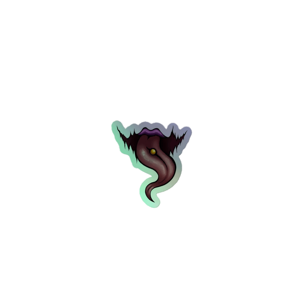 TheHerethicc Mouth Sticker (Holographic) product image (1)