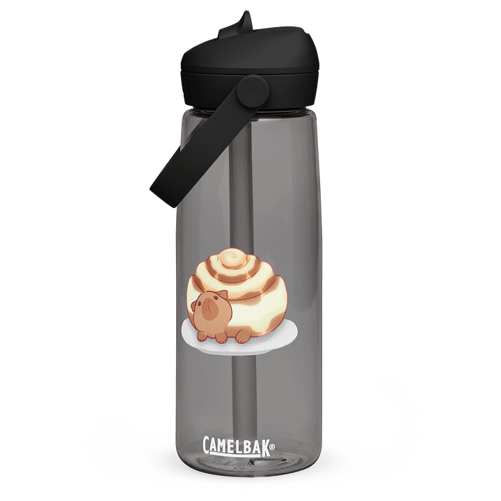 Capybara Cinn Roll Flip Straw Water Bottle product image (3)