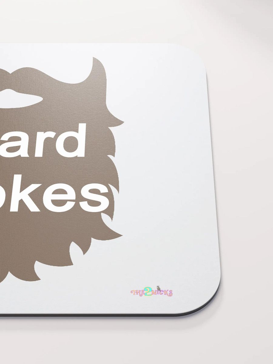 Brown Beard Strokes Classic Mouse Pad (White) product image (5)