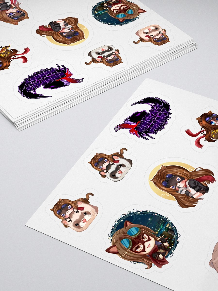 Ferret Chibi Sticker Set #1 product image (4)