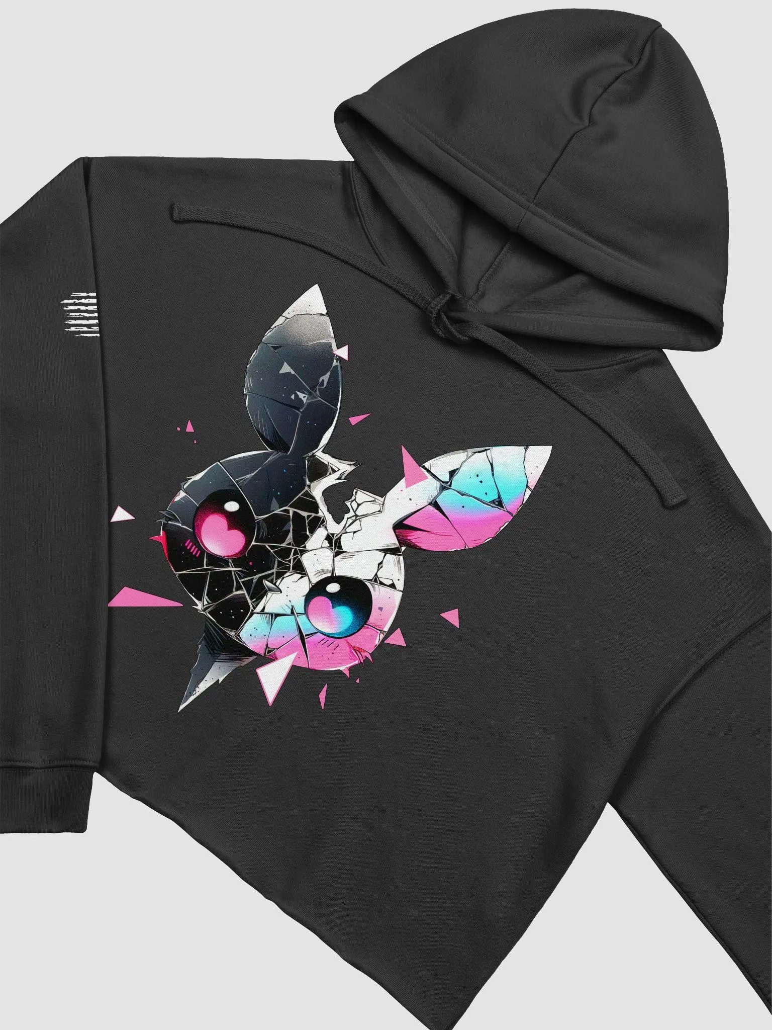 Cropped Hoodie: Glitch Bunny product image (4)