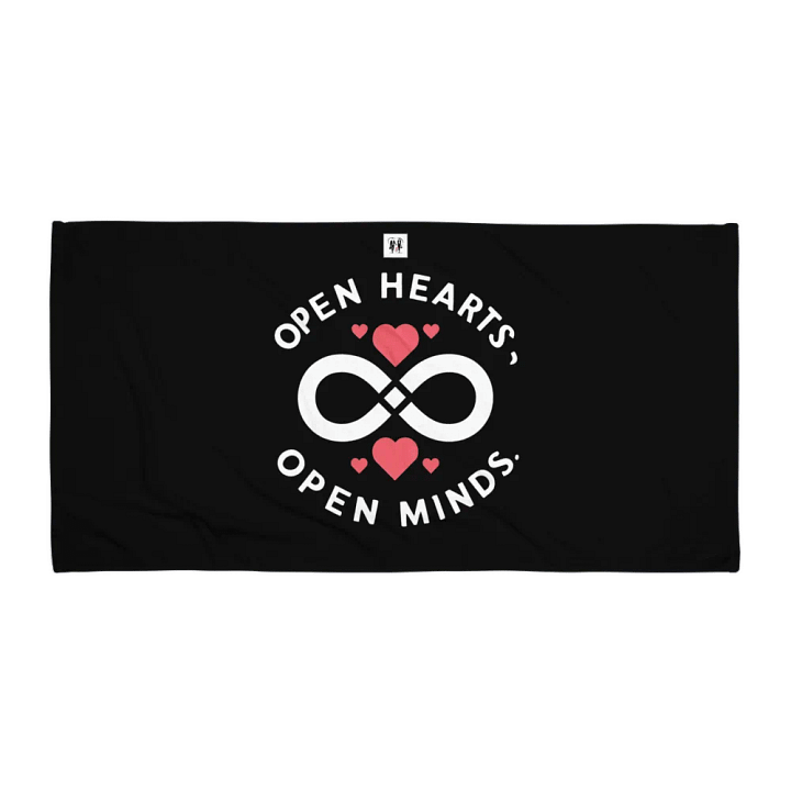 Open Hearts Open Minds Logo Towel product image (1)