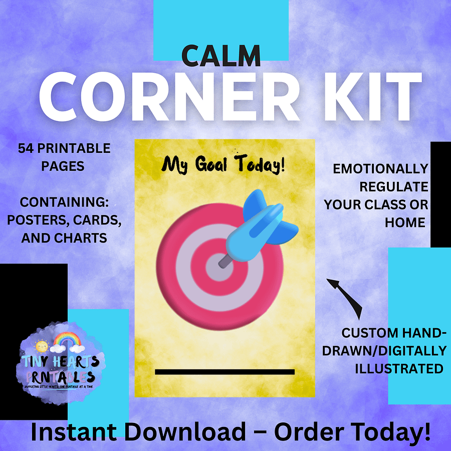Emotions & Regulation Printable Bundle | Zones of Regulation Posters, Calming Cards, Visuals, Communication Cards SEN EYFS product image (5)