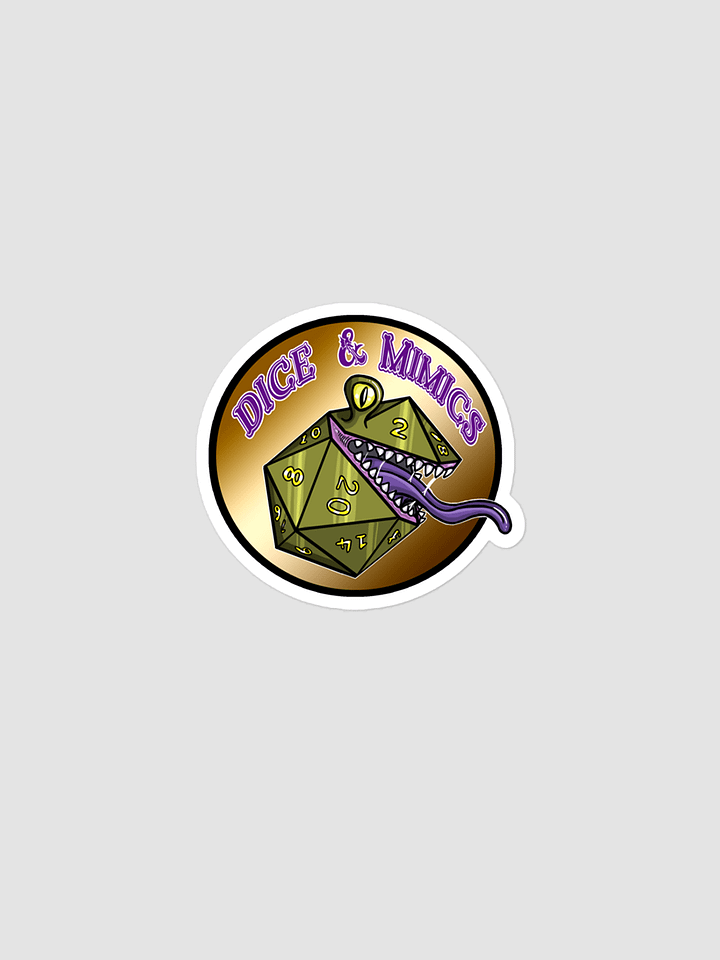 Dice and Mimics Logo sticker product image (1)
