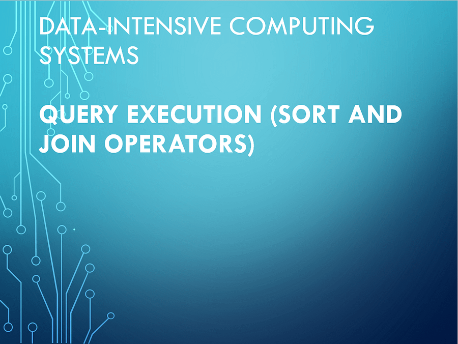 Query Execution (Sort and Join operators) product image (1)