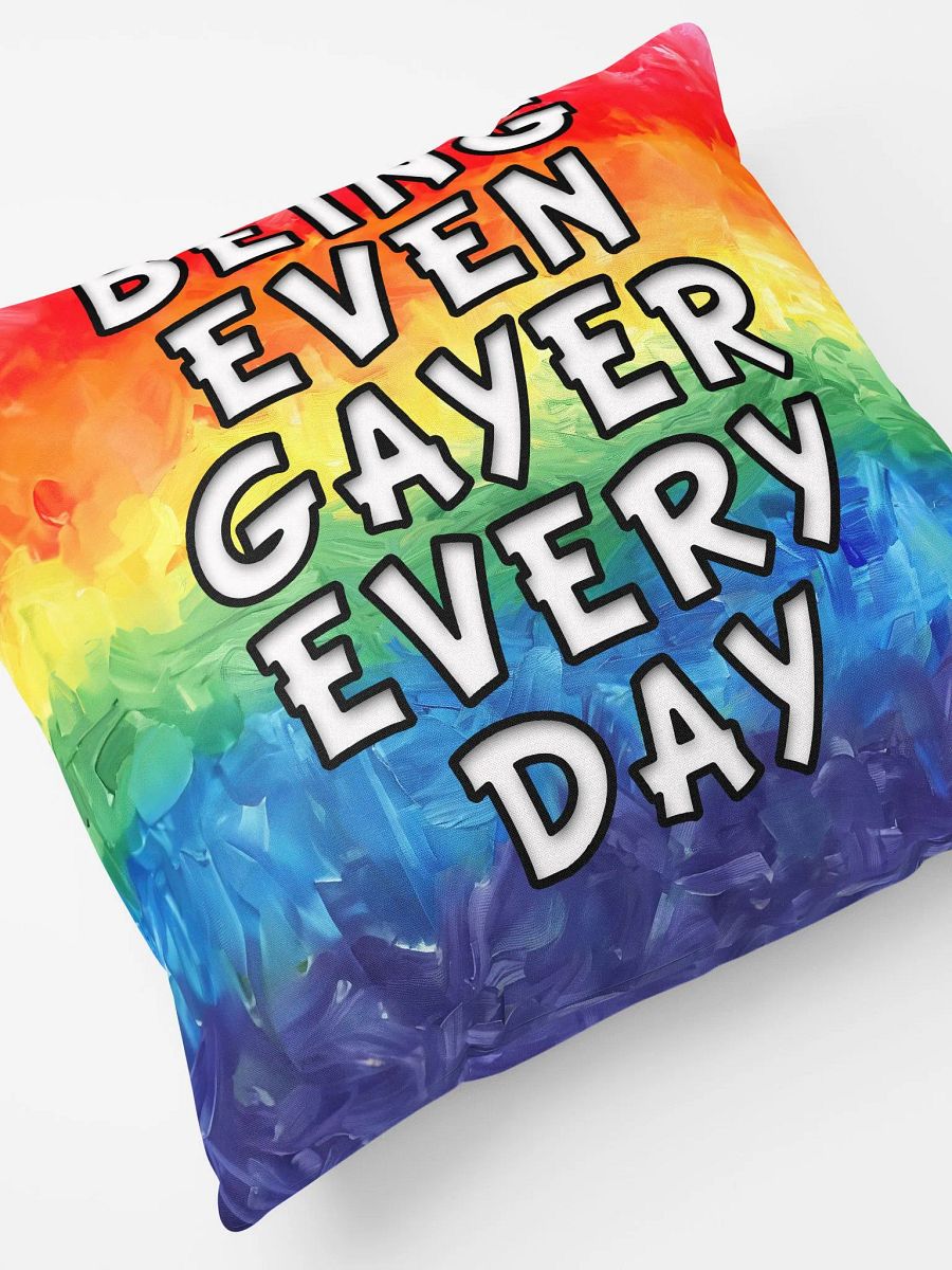 Being Even Gayer - Rainbow Pride Throw Pillow product image (5)