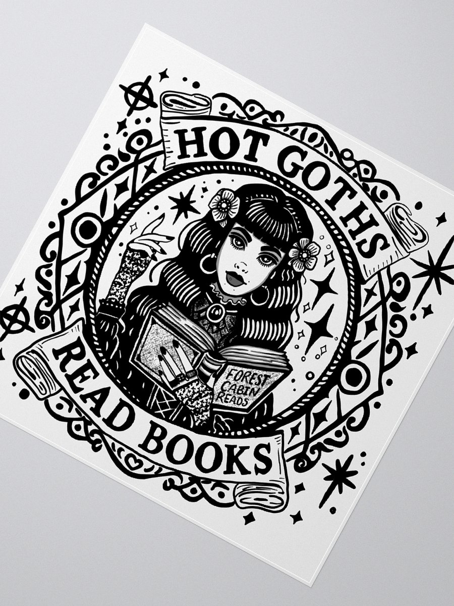 " HOT GOTHS READ BOOKS " Sticker product image (2)
