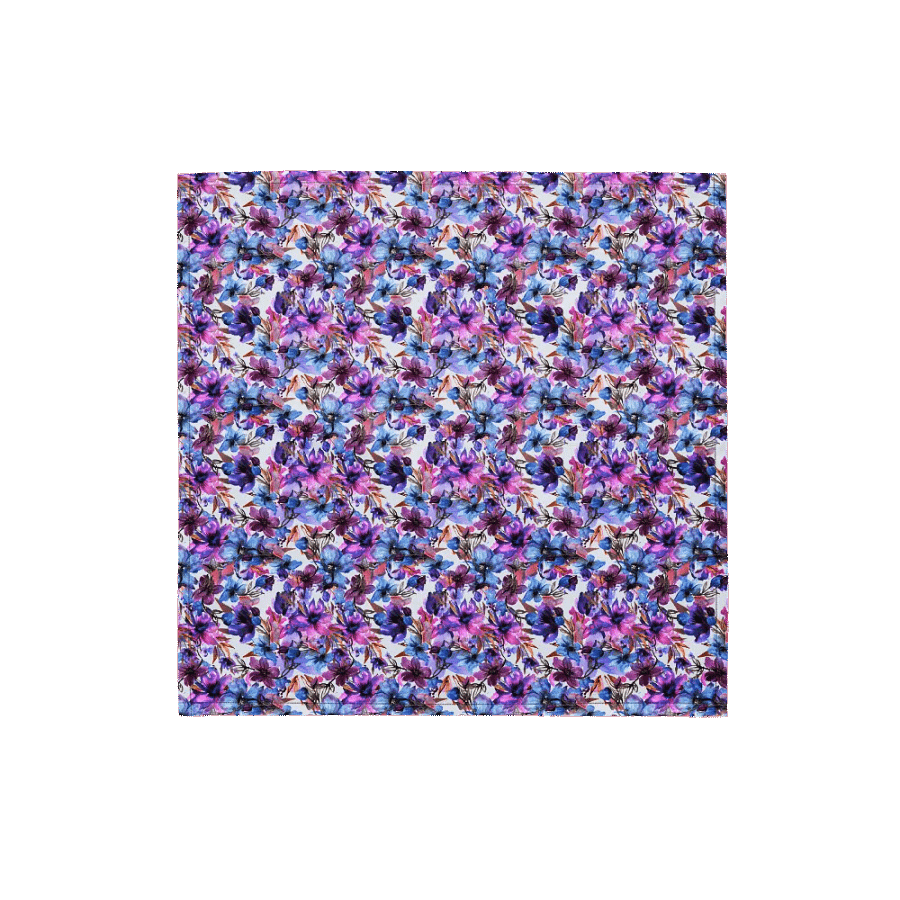 Purple Flowers Bandana product image (1)