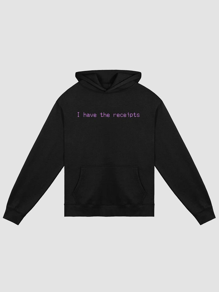 I have the receipts. black/pink, oversized hoodie product image (1)