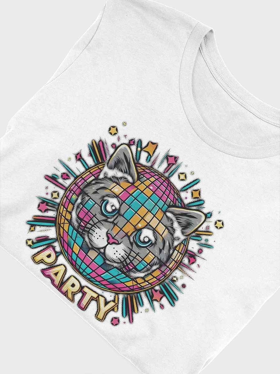 Disco Ball Cat Tee - Light Colors product image (40)