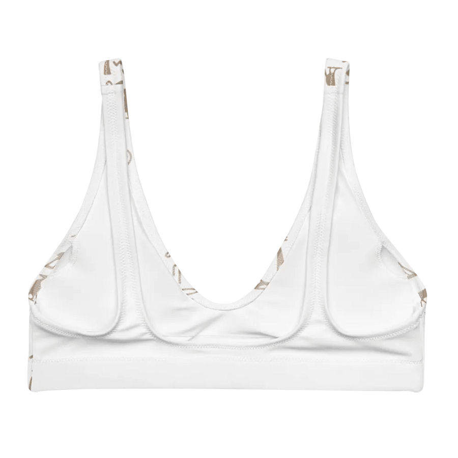 Isis Hieroglyphics White Bikini Top product image (2)