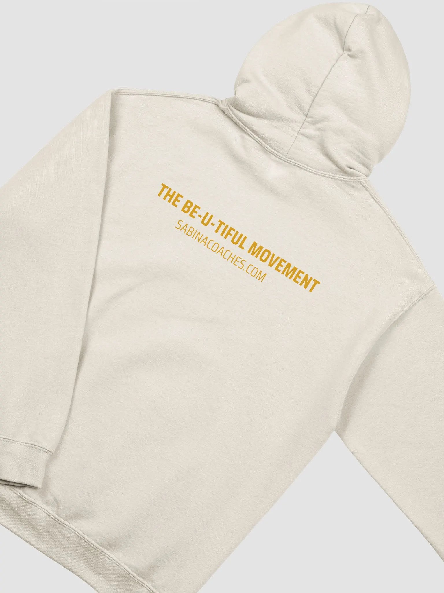Gildan Classic Push Yourself Hoodie Beige_SC product image (4)