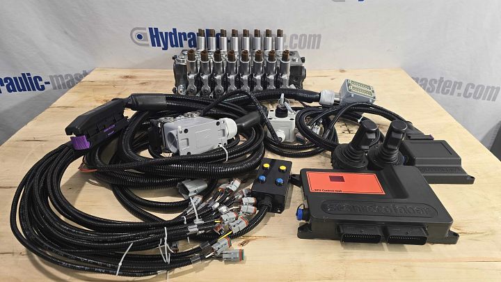 2 mini Joysticks Otto Crane Control Palfinger Hiab with Walvoil DPX 100 Forest Crane 8 Functions product image (1)