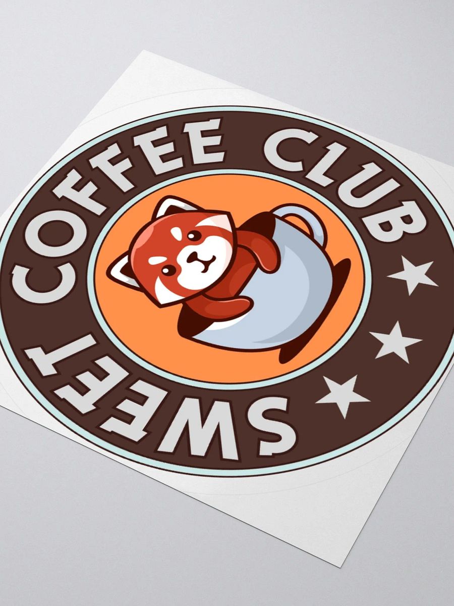 Sweet Coffee Club Red Panda Stickers product image (10)
