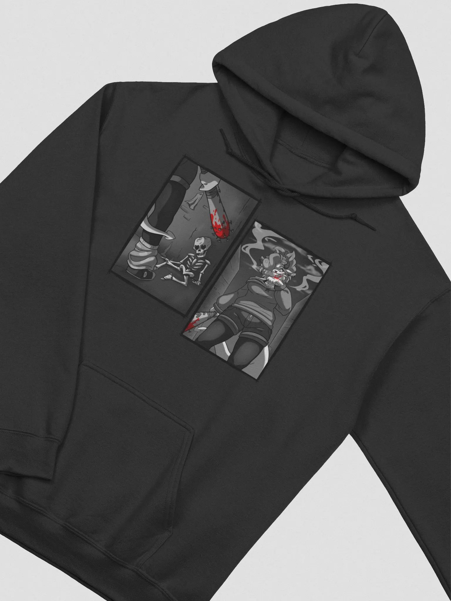 Sketchy's Scuffle | Manga Panel Hoodie product image (10)