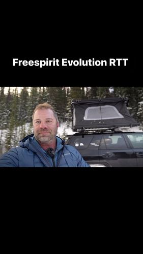 @gofsr Evolution RTT testing in the snow and wind. Stay tuned for detailed review ⛰️👌