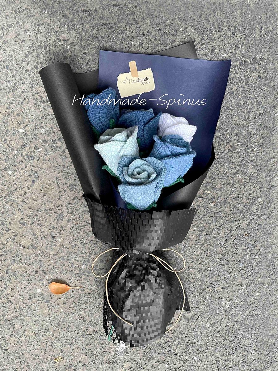 Blue Movement Crochet Knit Bouquet product image (4)