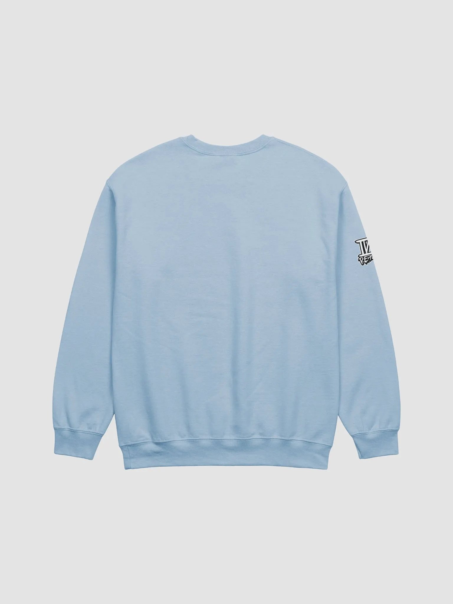 Standing Girl Bear Light Blue Crewneck Sweatshirt product image (2)
