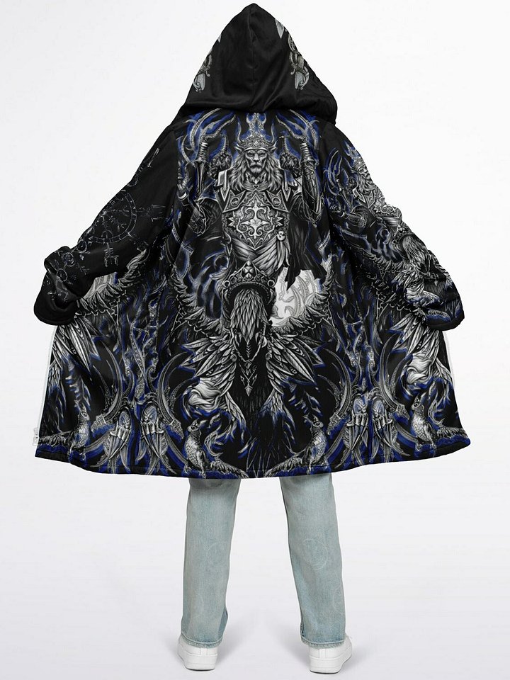 Valhalla Viking Design Zipper Cloak product image (2)