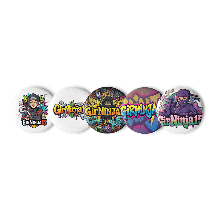 GirNinja 15 Pin Button Set product image (1)