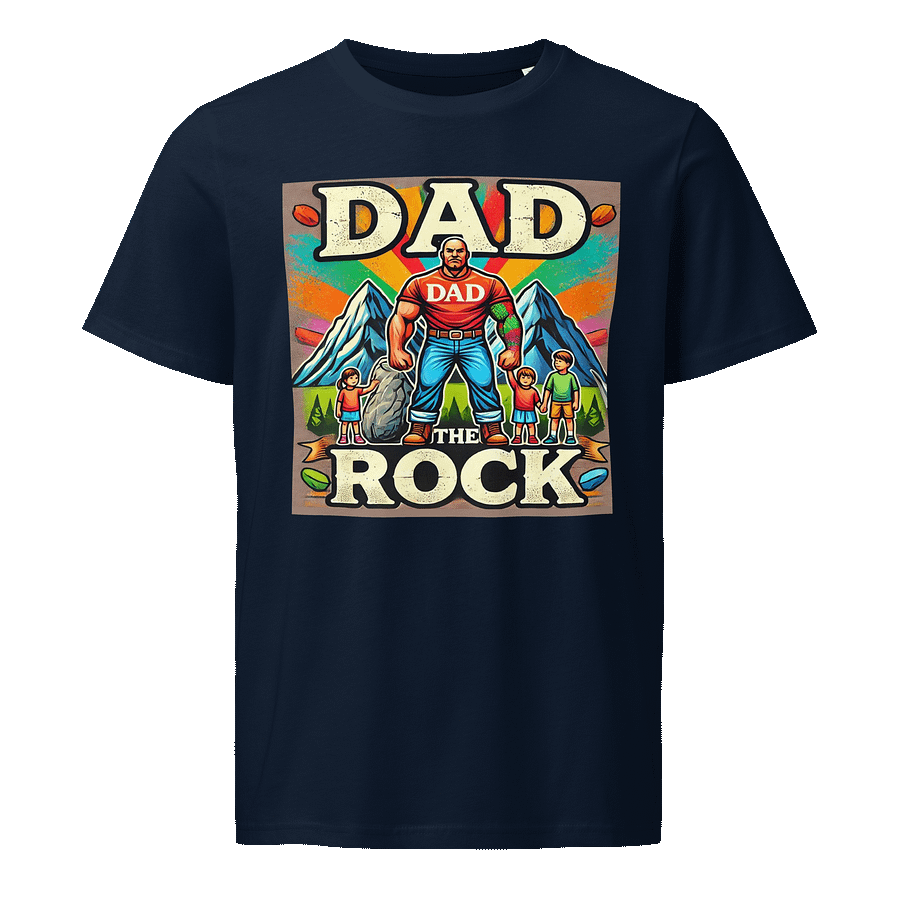 Dad The Rock - Mountain Family Men's Organic T-Shirt product image (1)